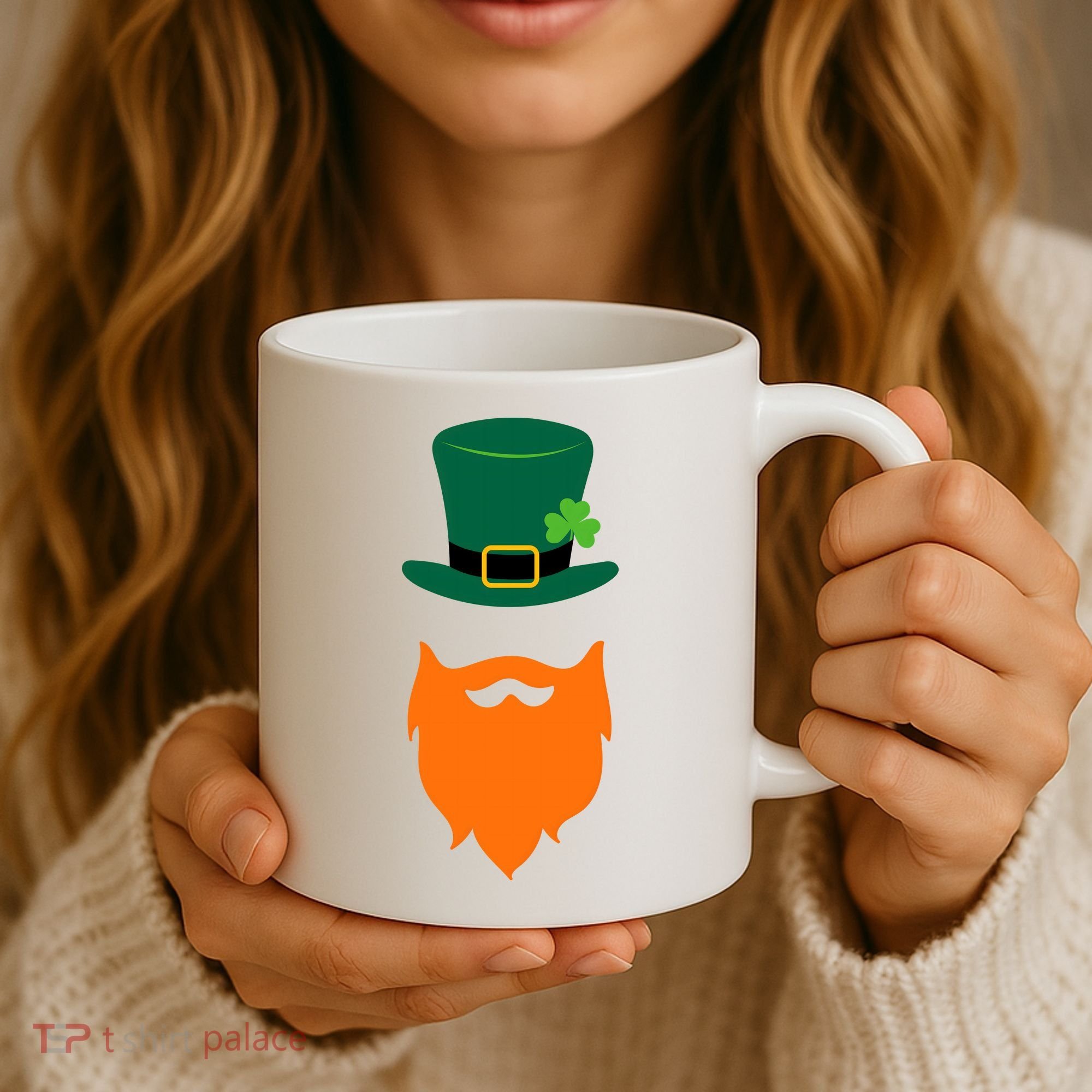 St Patrick's Day Beard Guy Funny Coffee Mug