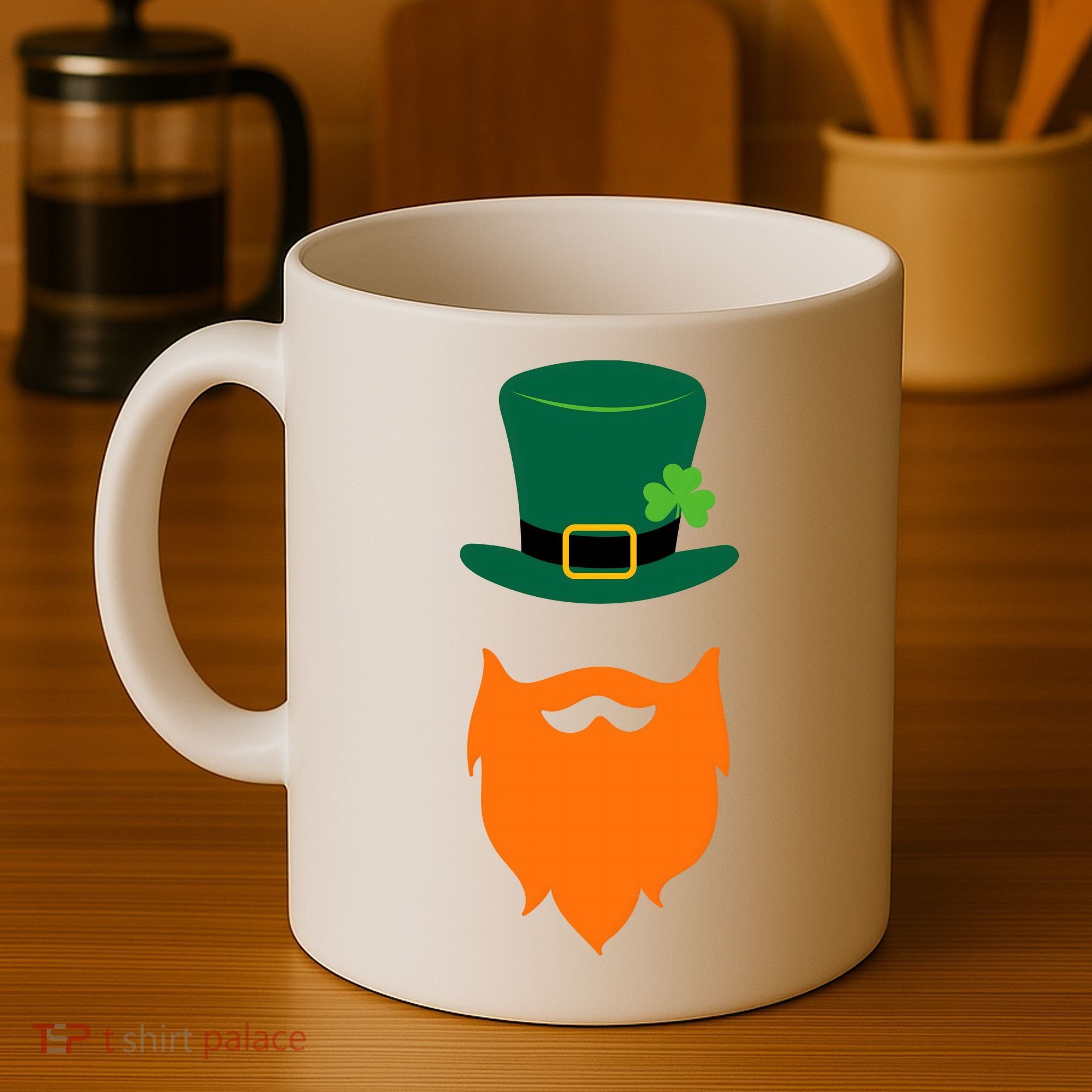 St Patrick's Day Beard Guy Funny Coffee Mug