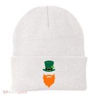 St Patrick's Day Beard Guy Funny Beanie thumb 0