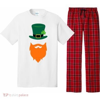 St Patrick's Day Beard Guy Funny Pajama Set