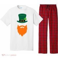 St Patrick's Day Beard Guy Funny Pajama Set thumb 0