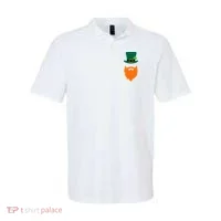 St Patrick's Day Beard Guy Funny Polo thumb 0