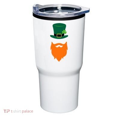 St Patrick's Day Beard Guy Funny Tumbler