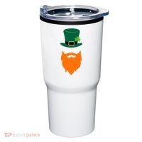 St Patrick's Day Beard Guy Funny Tumbler thumb 0