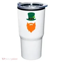 St Patrick's Day Beard Guy Funny Tumbler thumb 0