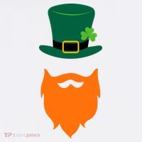 St Patrick's Day Beard Guy Funny Ornament thumb 1