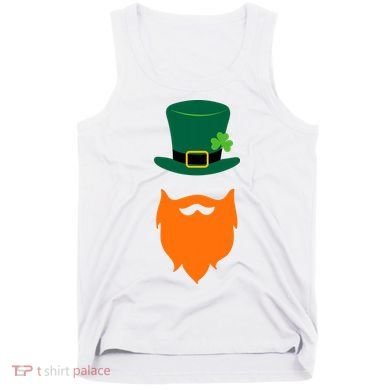 St Patrick's Day Beard Guy Funny Tank Top
