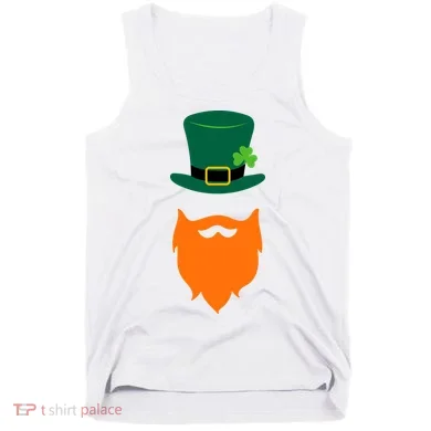 St Patrick's Day Beard Guy Funny Tank Top