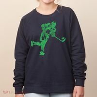 St Patricks Day Hockey Irish Boy Saint PaddyS Shamrock Women's Sweatshirt thumb 0