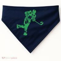 St Patricks Day Hockey Irish Boy Saint PaddyS Shamrock USA-Made Doggie Bandana thumb 0