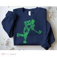 St Patricks Day Hockey Irish Boy Saint PaddyS Shamrock Sweatshirt thumb 2