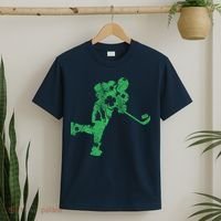 St Patricks Day Hockey Irish Boy Saint PaddyS Shamrock T-Shirt thumb 2