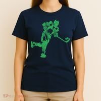 St Patricks Day Hockey Irish Boy Saint PaddyS Shamrock T-Shirt thumb 4