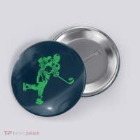 St Patricks Day Hockey Irish Boy Saint PaddyS Shamrock Button thumb 0