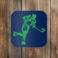St Patricks Day Hockey Irish Boy Saint PaddyS Shamrock Coaster thumb 0