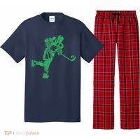 St Patricks Day Hockey Irish Boy Saint PaddyS Shamrock Pajama Set thumb 0