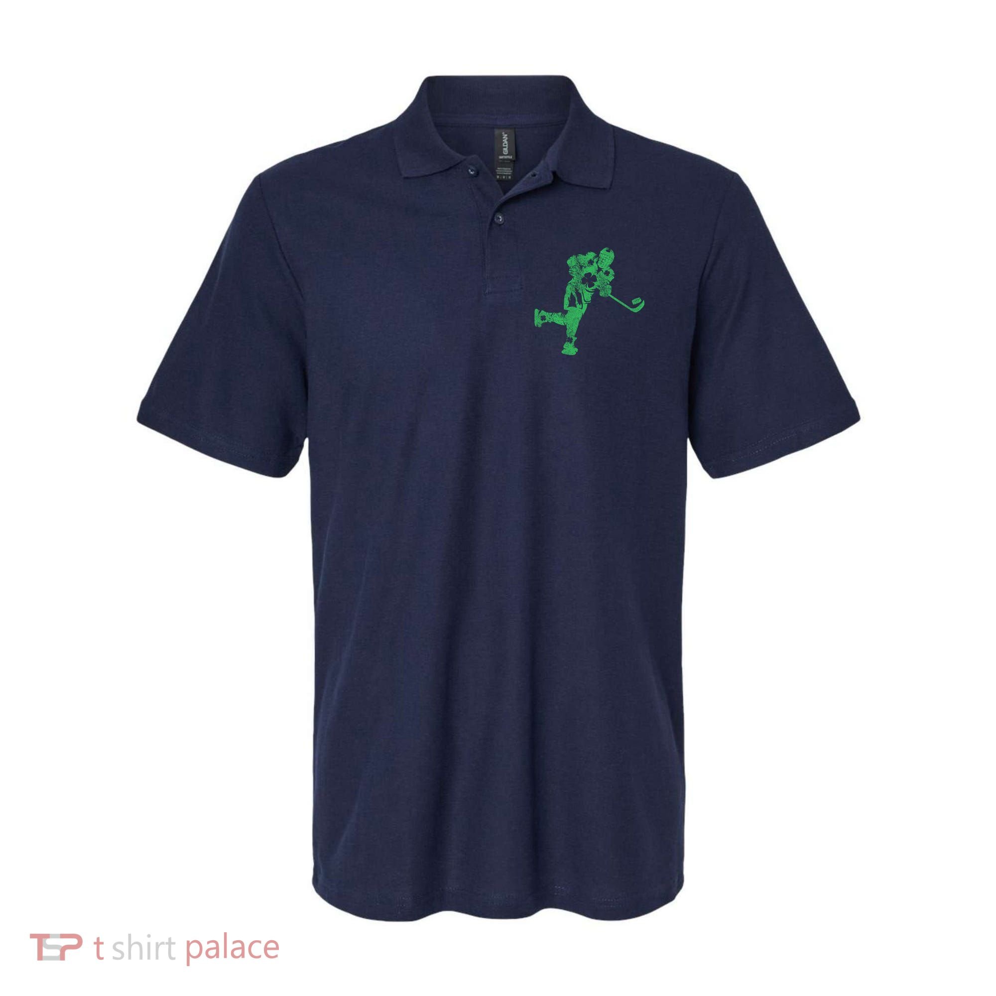 St Patricks Day Hockey Irish Boy Saint PaddyS Shamrock Polo
