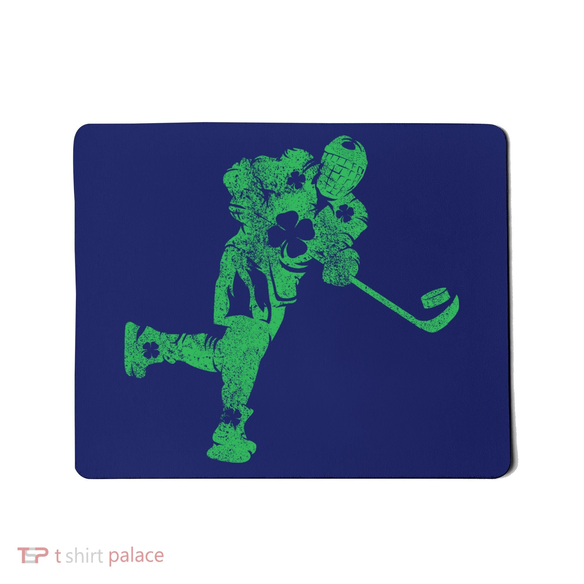 St Patricks Day Hockey Irish Boy Saint PaddyS Shamrock Mousepad