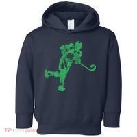 St Patricks Day Hockey Irish Boy Saint PaddyS Shamrock Toddler Hoodie thumb 0