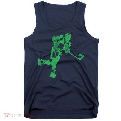 St Patricks Day Hockey Irish Boy Saint PaddyS Shamrock Tank Top