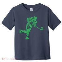 St Patricks Day Hockey Irish Boy Saint PaddyS Shamrock Toddler T-Shirt thumb 0