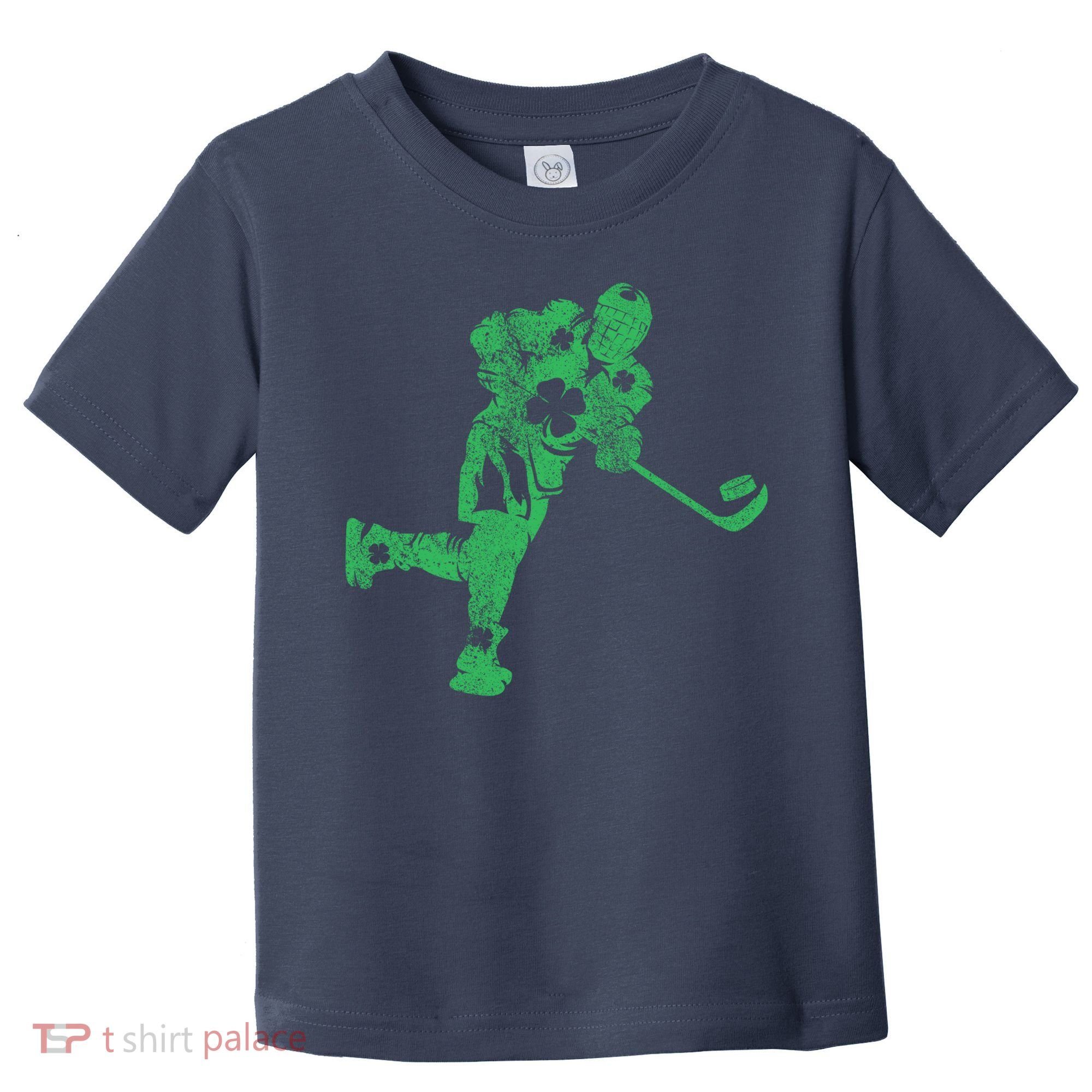 St Patricks Day Hockey Irish Boy Saint PaddyS Shamrock Toddler T-Shirt