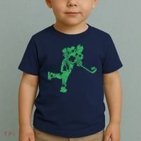 St Patricks Day Hockey Irish Boy Saint PaddyS Shamrock Toddler T-Shirt thumb 2