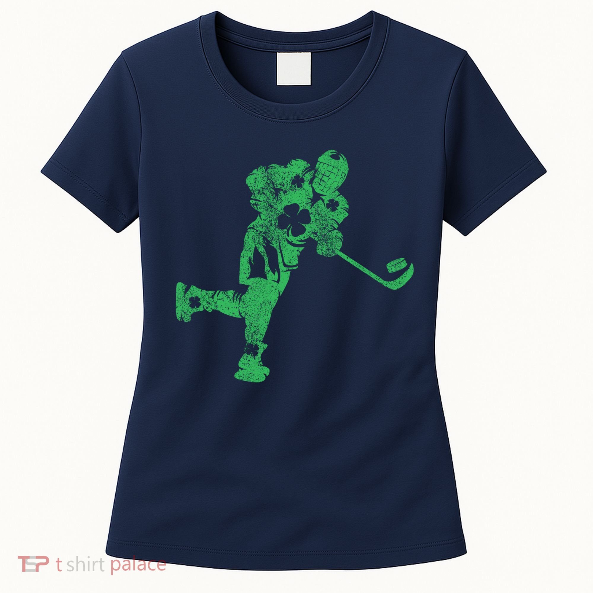 St Patricks Day Hockey Irish Boy Saint PaddyS Shamrock Women's T-Shirt