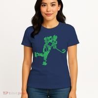 St Patricks Day Hockey Irish Boy Saint PaddyS Shamrock Women's T-Shirt thumb 4