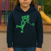 St Patricks Day Hockey Irish Boy Saint PaddyS Shamrock Kids Hoodie thumb 3
