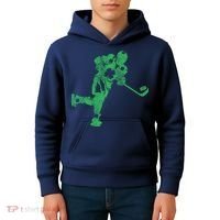 St Patricks Day Hockey Irish Boy Saint PaddyS Shamrock Kids Hoodie thumb 4