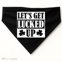 St Patricks Day, St Patricks Day Clove, Irish Shamrock, Funny St Patricks Day USA-Made Doggie Bandana thumb 0
