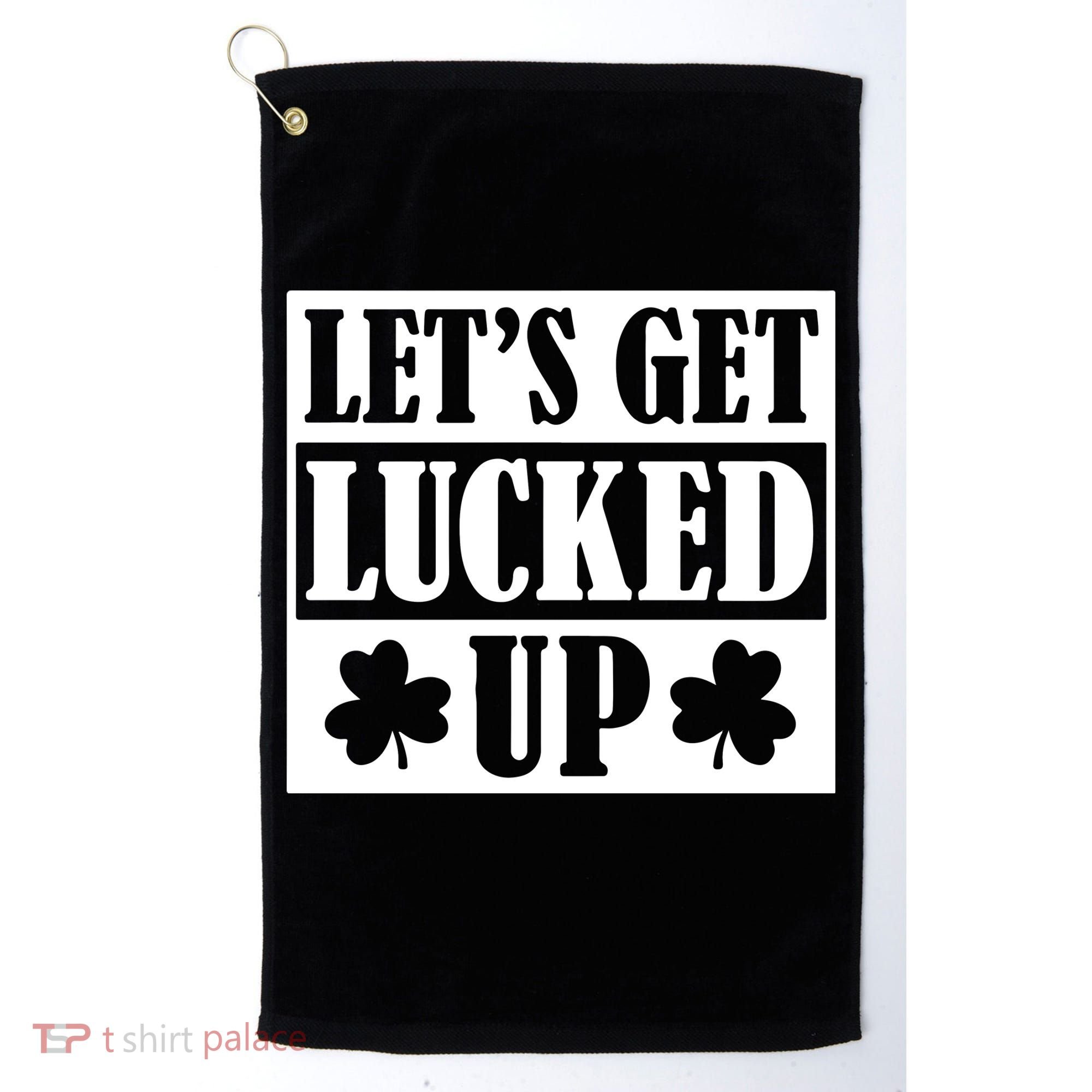St Patricks Day, St Patricks Day Clove, Irish Shamrock, Funny St Patricks Day Golf Towel