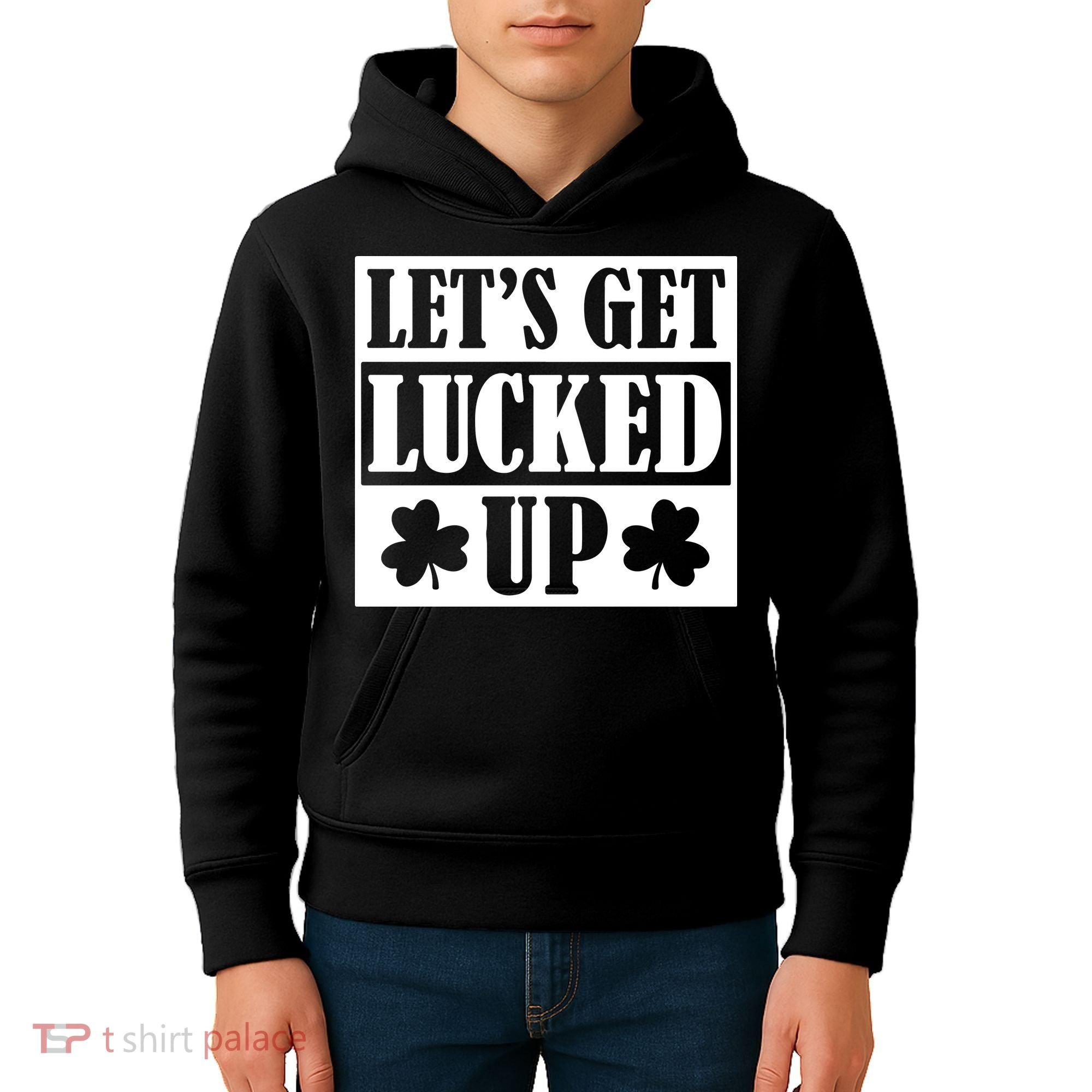 St Patricks Day, St Patricks Day Clove, Irish Shamrock, Funny St Patricks Day Kids Hoodie