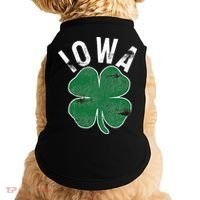 St Patrick's Day Shamrock Iowa Irish Saint Paddy's Gift Doggie Tank thumb 0