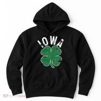 St Patrick's Day Shamrock Iowa Irish Saint Paddy's Gift Hoodie thumb 0