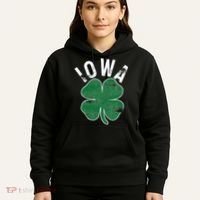 St Patrick's Day Shamrock Iowa Irish Saint Paddy's Gift Hoodie thumb 5