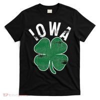 St Patrick's Day Shamrock Iowa Irish Saint Paddy's Gift T-Shirt thumb 0