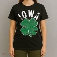 St Patrick's Day Shamrock Iowa Irish Saint Paddy's Gift T-Shirt thumb 4