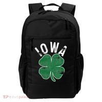 St Patrick's Day Shamrock Iowa Irish Saint Paddy's Gift Backpack thumb 0