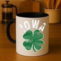 St Patrick's Day Shamrock Iowa Irish Saint Paddy's Gift Coffee Mug thumb 4