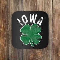 St Patrick's Day Shamrock Iowa Irish Saint Paddy's Gift Coaster thumb 0