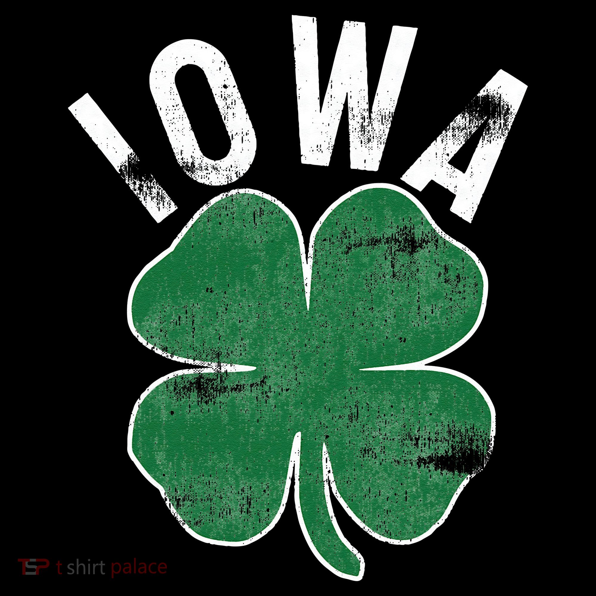 St Patrick's Day Shamrock Iowa Irish Saint Paddy's Gift Women's Hoodie