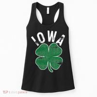 St Patrick's Day Shamrock Iowa Irish Saint Paddy's Gift Women's Tank Top thumb 0