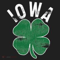 St Patrick's Day Shamrock Iowa Irish Saint Paddy's Gift Golf Towel thumb 3