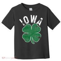 St Patrick's Day Shamrock Iowa Irish Saint Paddy's Gift Toddler T-Shirt thumb 0