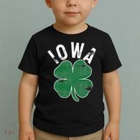 St Patrick's Day Shamrock Iowa Irish Saint Paddy's Gift Toddler T-Shirt thumb 2