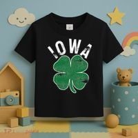 St Patrick's Day Shamrock Iowa Irish Saint Paddy's Gift Toddler T-Shirt thumb 3