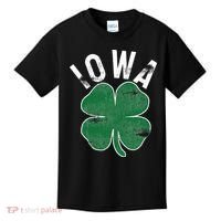 St Patrick's Day Shamrock Iowa Irish Saint Paddy's Gift Kids T-Shirt thumb 0