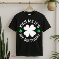 St Patricks Day Kiss Me It's My Birthday T-Shirt thumb 2